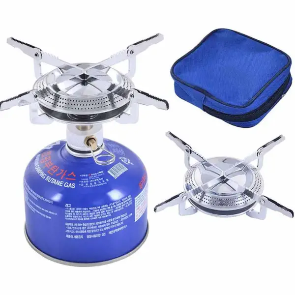 Cocina de Gas Portátil con Cabezal + Funda Cocina de Gas Portátil con Cabezal + Funda