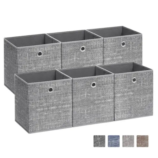6 cajas de almacenamiento plegables 6 cajas de almacenamiento plegables