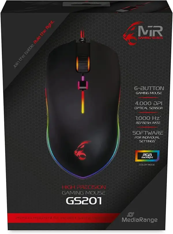Ratón Gaming MediaRange 813136 mrgs201 Ratón Gaming MediaRange 813136 mrgs201