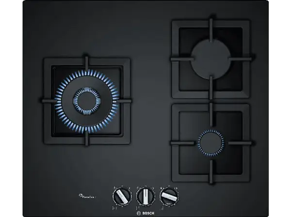 Placa Gas 3 Zonas Bosch FlameSelect 9 Niveles Gas Natural B Placa Gas 3 Zonas Bosch FlameSelect 9 Niveles Gas Natural B