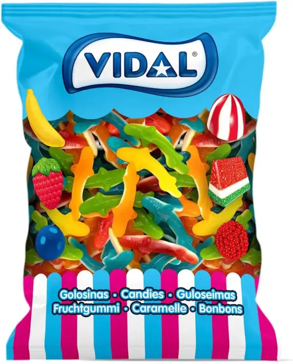 1Kg Golosinas Tiburones Jelly Vidal 1Kg Golosinas Tiburones Jelly Vidal