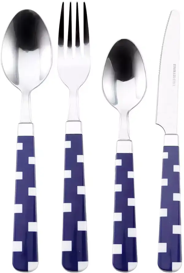 Renberg Squad Navy Cubertería de 24 Piezas Renberg Squad Navy Cubertería de 24 Piezas