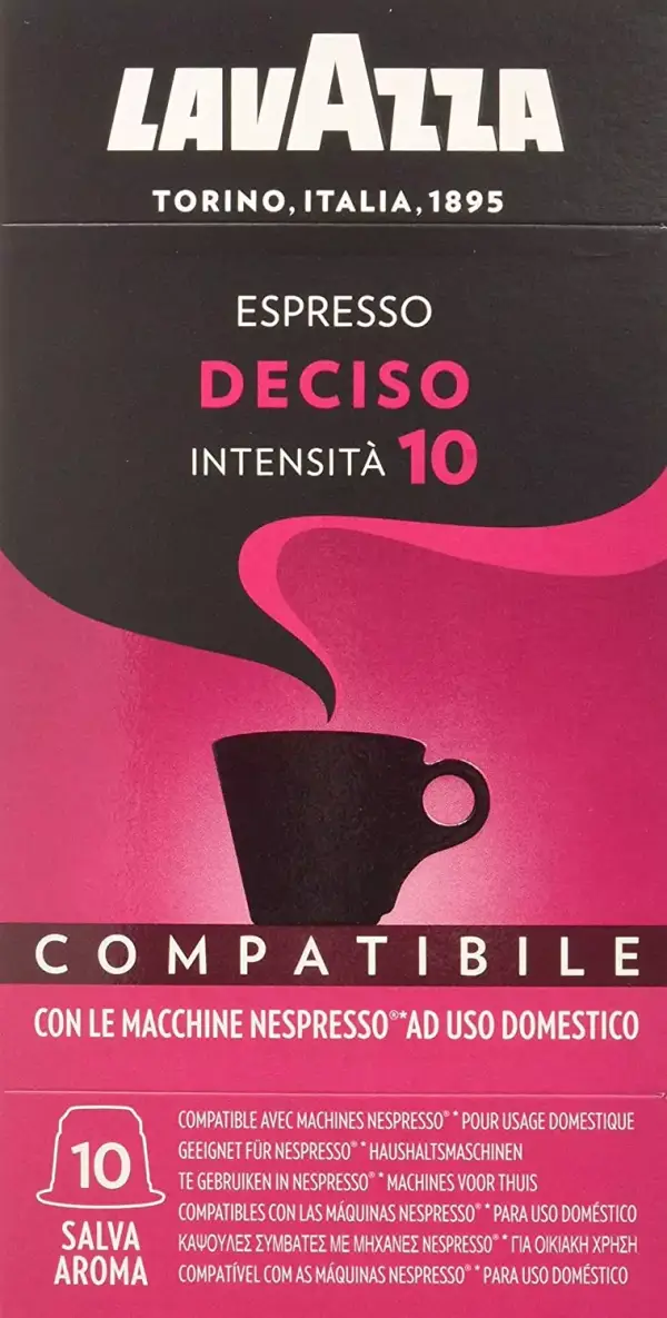 100 Cápsulas Lavazza de Café Espresso Deciso 100 Cápsulas Lavazza de Café Espresso Deciso