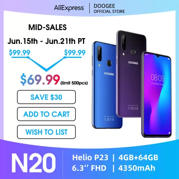 DOOGEE N20 4GB/64GB DOOGEE N20 4GB/64GB