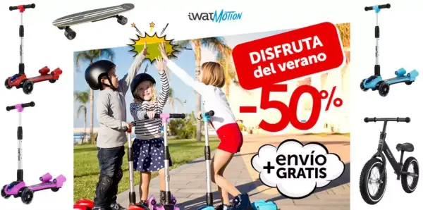 50% de Descuento en Patinetes iWatSpace 50% de Descuento en Patinetes iWatSpace