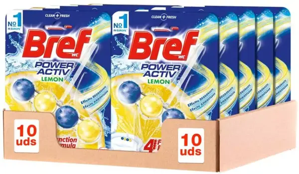Pack 10 de Bref Ambientador Poder Activo Limón Pack 10 de Bref Ambientador Poder Activo Limón