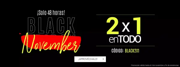 Black November: 2X1 en TODO MagicOutlet Black November: 2X1 en TODO MagicOutlet
