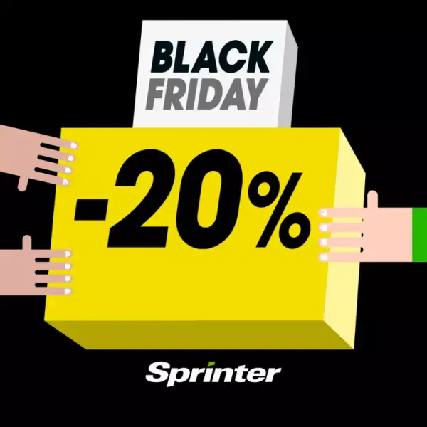 Black Friday en Sprinter: 20% de Dto. en TODO Black Friday en Sprinter: 20% de Dto. en TODO