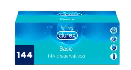 Pack 144 unidades DUREX Basics Preservativos Condones Ultrafinos Pack 144 unidades DUREX Basics Preservativos Condones Ultrafinos