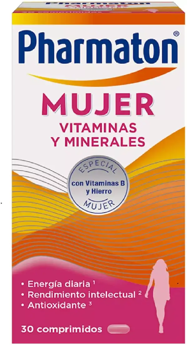 Multivitaminas Pharmaton para Mujer 30 comprimidos Multivitaminas Pharmaton para Mujer 30 comprimidos