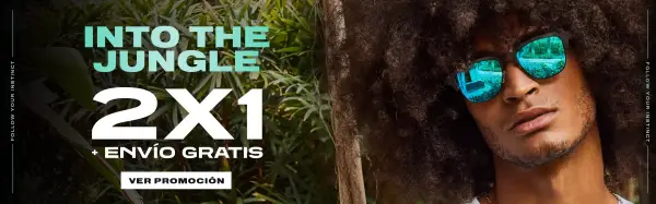 2x1 en TODAS las Gafas de Sol + Envío GRATIS 2x1 en TODAS las Gafas de Sol + Envío GRATIS