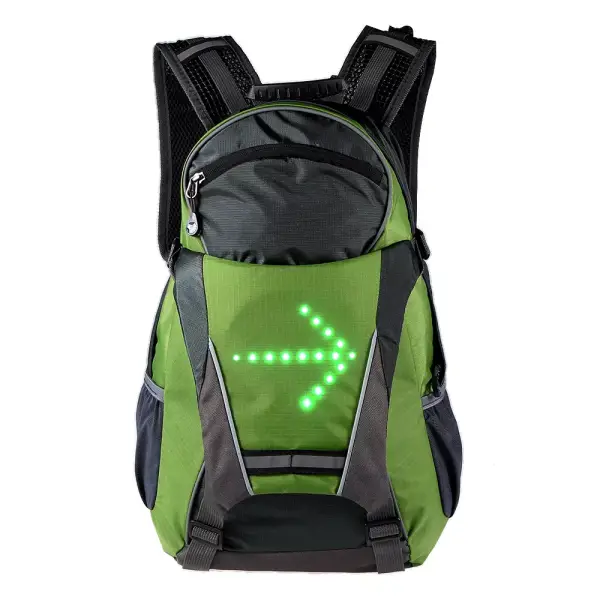 Mochila para bicicleta con luz LED Mochila para bicicleta con luz LED