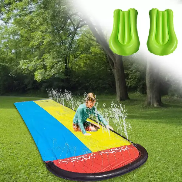 Tobogán de agua inflable para césped Tobogán de agua inflable para césped