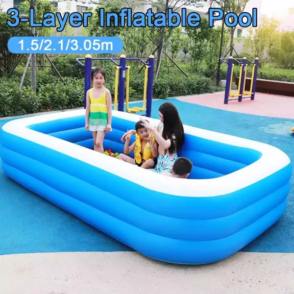 Piscina grande inflable de 3 capas Piscina grande inflable de 3 capas