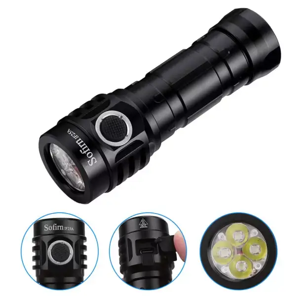 Sofirn-linterna LED recargable con USB tipo C Sofirn-linterna LED recargable con USB tipo C