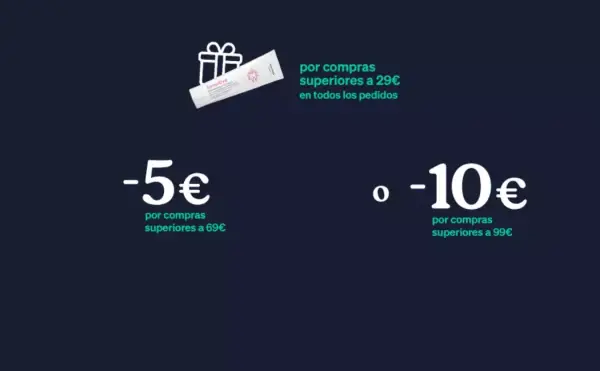 Cupón de 5€ y 10€ en tus compras de Mifarma Cupón de 5€ y 10€ en tus compras de Mifarma