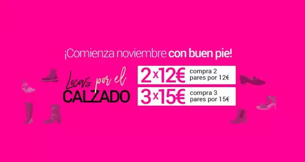Compra 3 pares de zapatos Compra 3 pares de zapatos