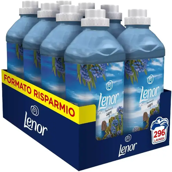 Pack de 8 Suavizante Lenor para 296 lavados Pack de 8 Suavizante Lenor para 296 lavados