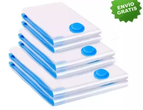 Pack 6 piezas de Bolsas para Vacío para Ropa Pack 6 piezas de Bolsas para Vacío para Ropa