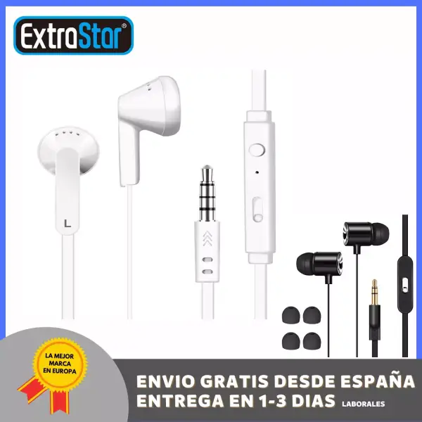 ExtraStar® Auriculares Blanco con micrófono ExtraStar® Auriculares Blanco con micrófono