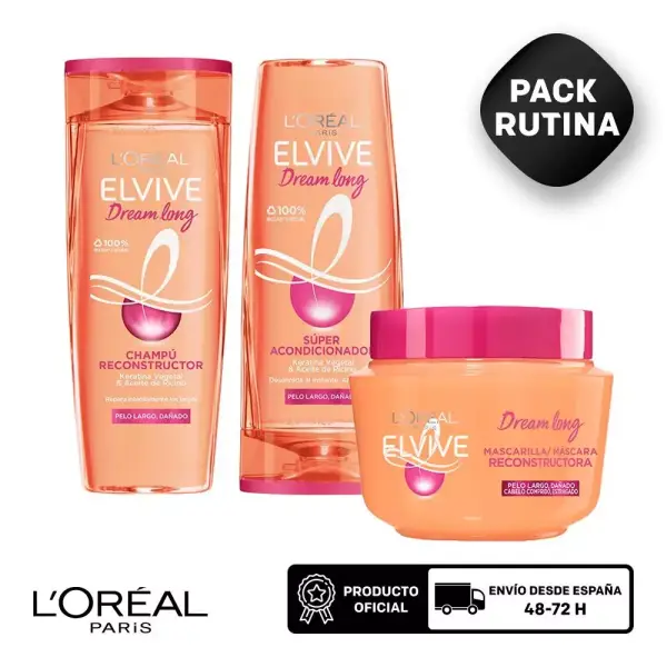 Loréal Paris Elvive Pack Rutina Dream Long Loréal Paris Elvive Pack Rutina Dream Long