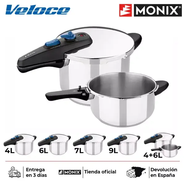 Monix Veloce Olla de cocina expres de presión rápida Monix Veloce Olla de cocina expres de presión rápida
