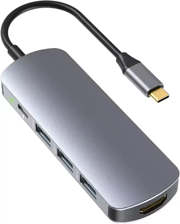 Hub USB-C 7en1 con PD 100W Hub USB-C 7en1 con PD 100W