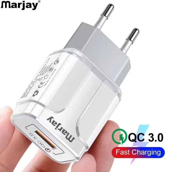 Cargador USB 18W QC 3.0 Cargador USB 18W QC 3.0