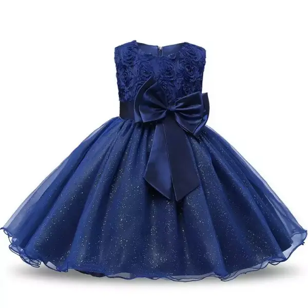 Vestido de princesa de flores para niña Vestido de princesa de flores para niña