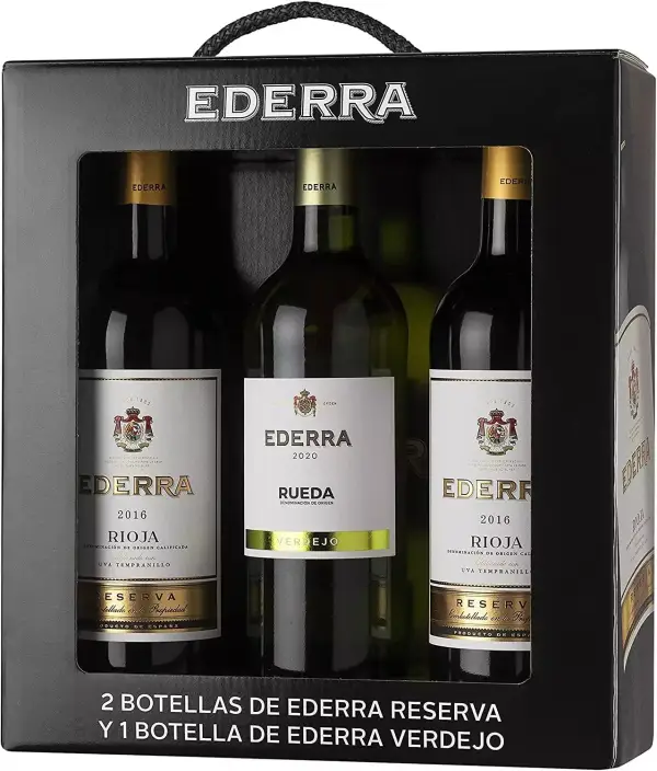 Pack Ederra 2 Vinos tintos Reserva DO Rioja y 1 Verdejo DO Rueda - Pack Ederra 2 Vinos tintos Reserva DO Rioja y 1 Verdejo DO Rueda -