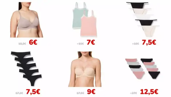 Selección de chollitos en ropa íntima para mujer Iris&Lilly Selección de chollitos en ropa íntima para mujer Iris&Lilly