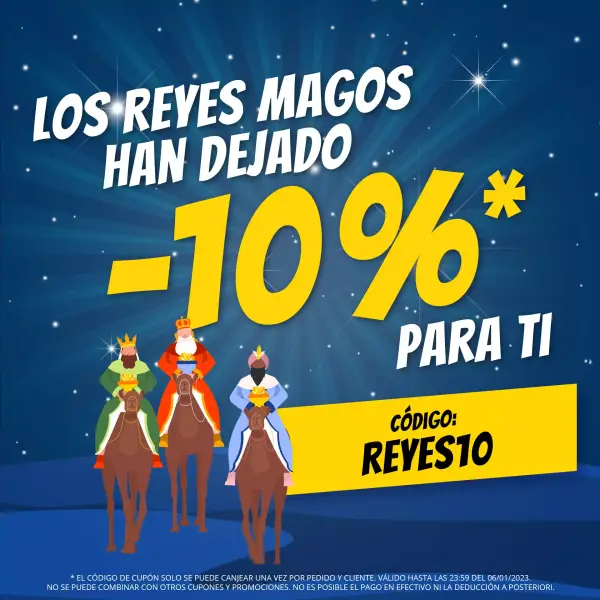 Cupón de Reyes Magos 10% de Dto. en DeporteOutlet Cupón de Reyes Magos 10% de Dto. en DeporteOutlet