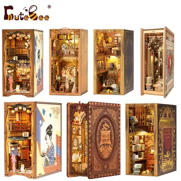 Kit de casa en miniatura con muebles y luz Kit de casa en miniatura con muebles y luz