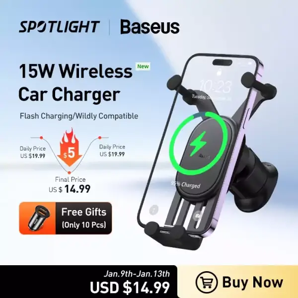 Soporte para el carro Baseus con carga rápida Soporte para el carro Baseus con carga rápida