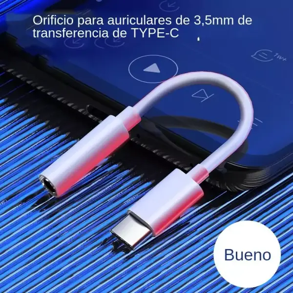 Adaptador de auriculares tipo c Adaptador de auriculares tipo c
