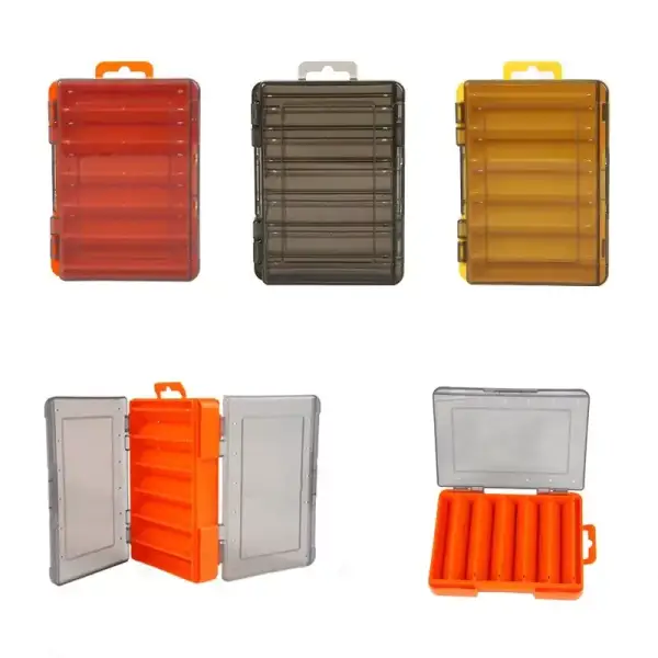 Caja de accesorios de pesca de doble cara Caja de accesorios de pesca de doble cara