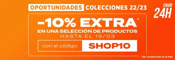 10% de Dto. EXTRA en compras de +99€ 10% de Dto. EXTRA en compras de +99€