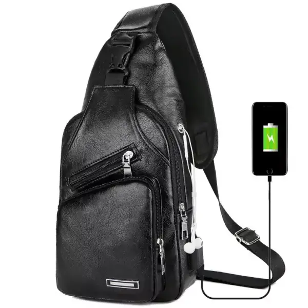 Bolsa de pecho con puerto de carga USB Bolsa de pecho con puerto de carga USB