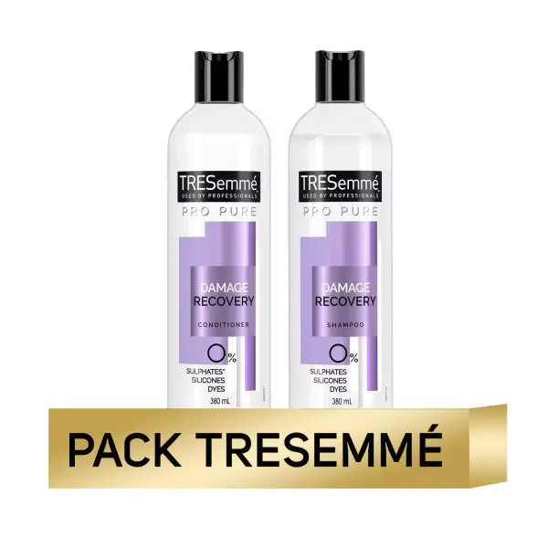 TRESemmé Pack Pro Pure Reparación Champú + Acondicionador 380ml TRESemmé Pack Pro Pure Reparación Champú + Acondicionador 380ml