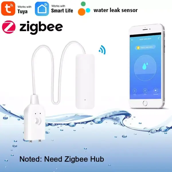 Sensor de fugas de agua Zigbee inteligente Tuya Sensor de fugas de agua Zigbee inteligente Tuya