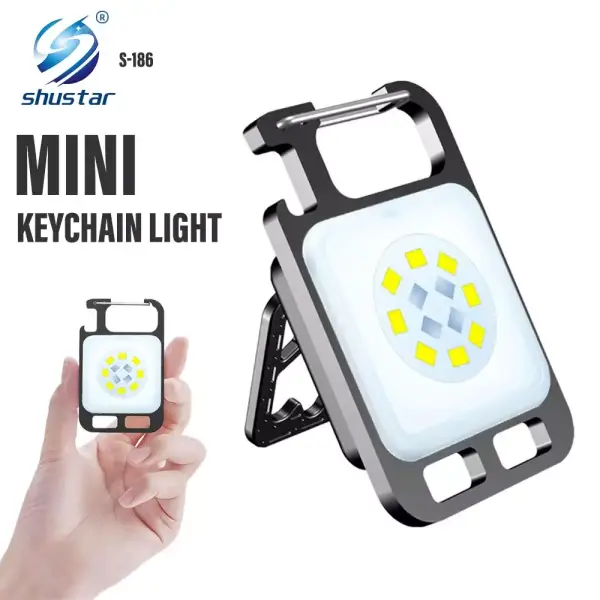 MINI COB llavero linterna lámpara recargable MINI COB llavero linterna lámpara recargable
