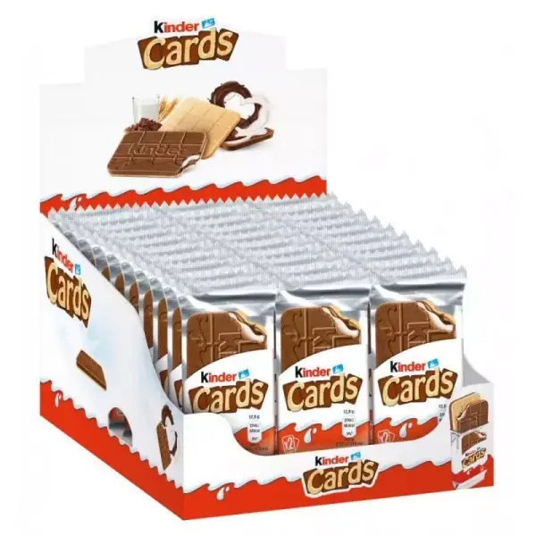 30 Obleas Kinder Cards Leche y Cacao 30 Obleas Kinder Cards Leche y Cacao