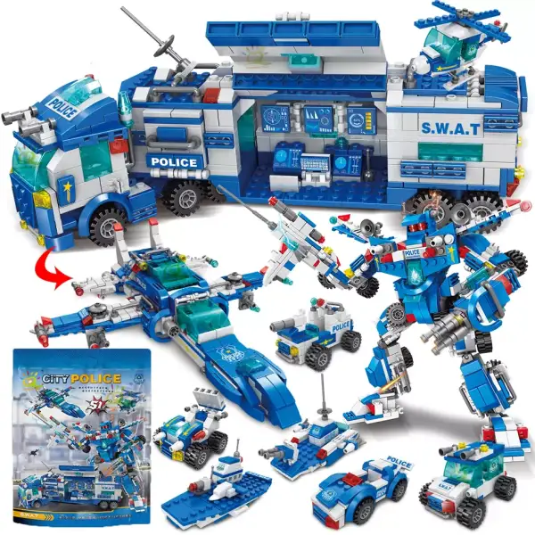 Set Policía de la ciudad 700pcs Set Policía de la ciudad 700pcs