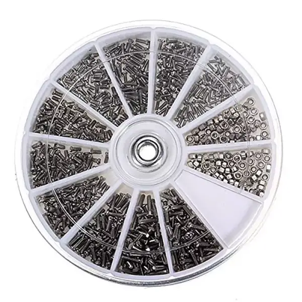 Kit de 600 tornillos y tuercas pequeñas Kit de 600 tornillos y tuercas pequeñas