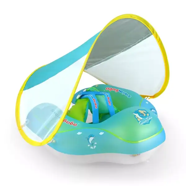 Flotador de natación inflable con parasol para bebés Flotador de natación inflable con parasol para bebés