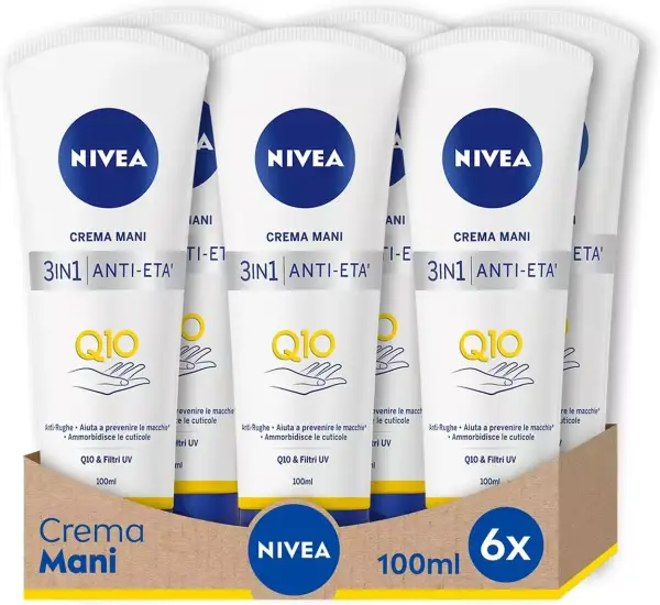 Pack 6 Crema Nivea Delta Plus para manos antiedad Pack 6 Crema Nivea Delta Plus para manos antiedad