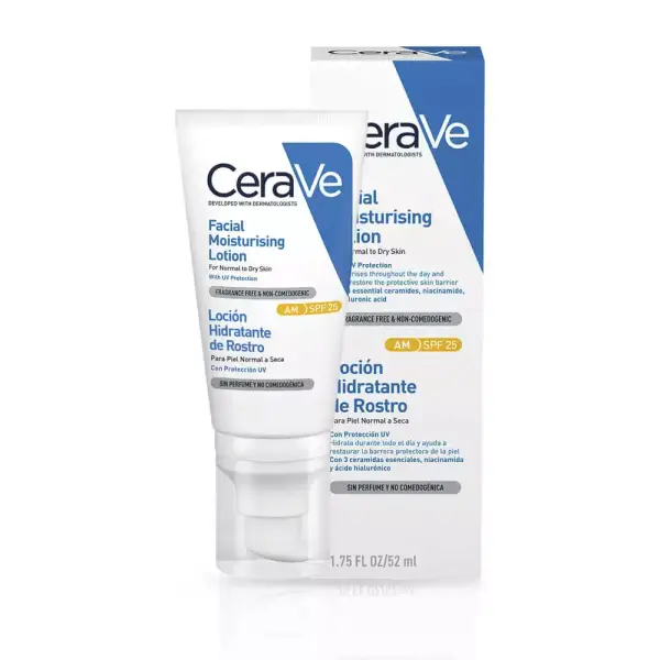 Cerave Loción Hidratante Facial Spf25 52 ml Cerave Loción Hidratante Facial Spf25 52 ml