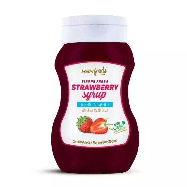 Sirope de Fresa de HSN 350 ml sin azucar Sirope de Fresa de HSN 350 ml sin azucar