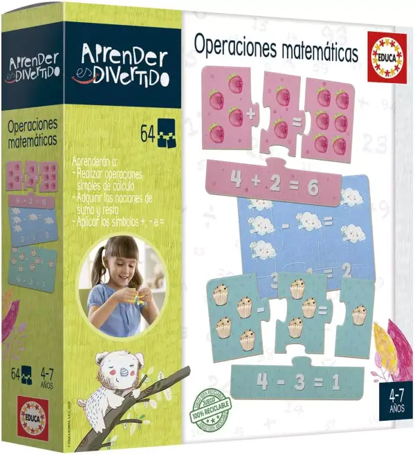 Juego educativo Educa Operaciones Matemáticas Juego educativo Educa Operaciones Matemáticas