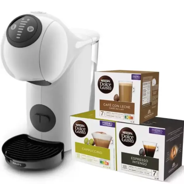 Cafetera Krups Genio S automatica + 3 cajas Dolce Gusto Cafetera Krups Genio S automatica + 3 cajas Dolce Gusto